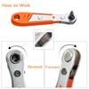 SenNan Hex Ratchet Wrench 1/4" Mini Hex Quick Release Socket Tool Ratchet Repair Spanner Hand Tools Kit Screwdriver Drill Bits