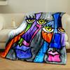 Abstract Face Art Blanket Bedroom Blanket for Livingroom Couch Lunch Break Soft Throw for Friend's Festival Gift