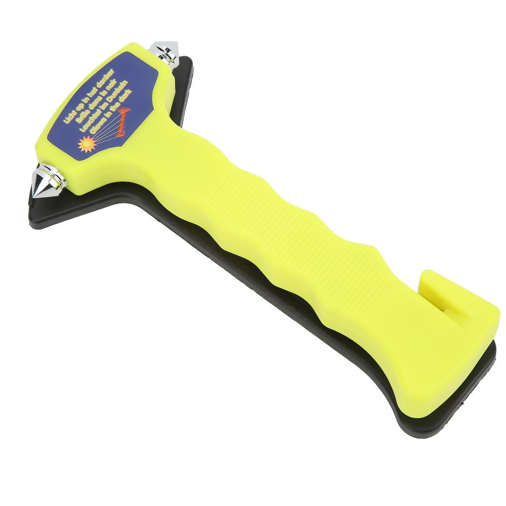 2 In 1 Safety Hammer Window Glass Breaker Seatbelt Cutter Emergency Escape Tool Luminous for Buses Trains Cars