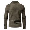 Men's Leather Imitation Leather PU Jacket Large Lapel Light Mature Style Motorcycle Trendy Men's Jacket