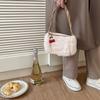 New Niche Design Cherry Fur Bag Fluffy Chain Bag Knitted Handheld Crossbody Bag for Women