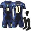 Set Tricou Brazilia Deplasare Neymar & Vinicius - Ediție Echipă Cupa Mondială 2627, Numere 10 & 7