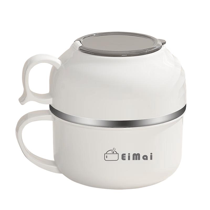 Youlunmei 304 Stainless Steel Instant Noodle & Rice Bowl with Lid 6.5-8 inches