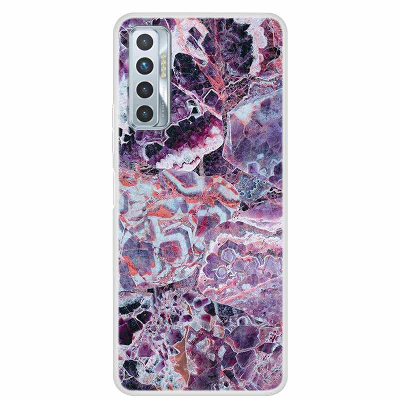 For Tecno Camon 17P Case Luxury Silicone TPU Soft Cover Phone Case For Tecno Camon 17 CG7 CG6 Coque Shockproof Marble Funda Capa