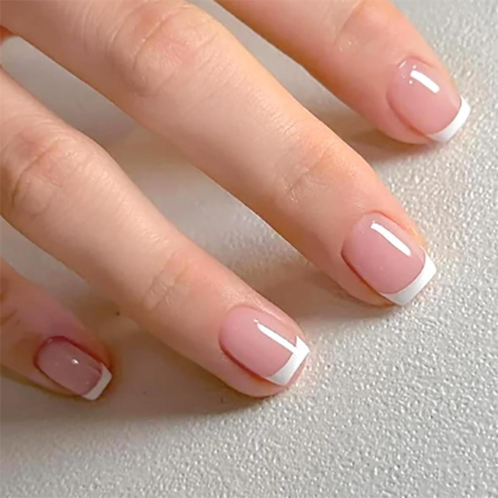 European Style Short French Wearable Manicure Nail Patches