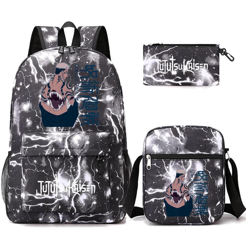 3 teile/satz Anime Rucksack für Jungen Mädchen Leichte Taschen Hildren Schul Student Kawaii Rucksack Zurück Zu Schule