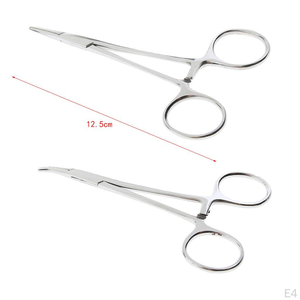 dog Hemostat Ear Hair Clamp Puller Remover, Straight/Curved