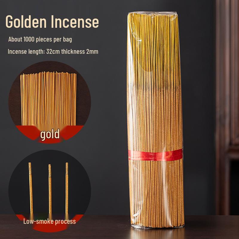 

Бездымные благовония для скручивания денег - Натуральный сандал для домашнего поклонения, Богу богатства и Гуаньинь. 32cm Guanyin Gold