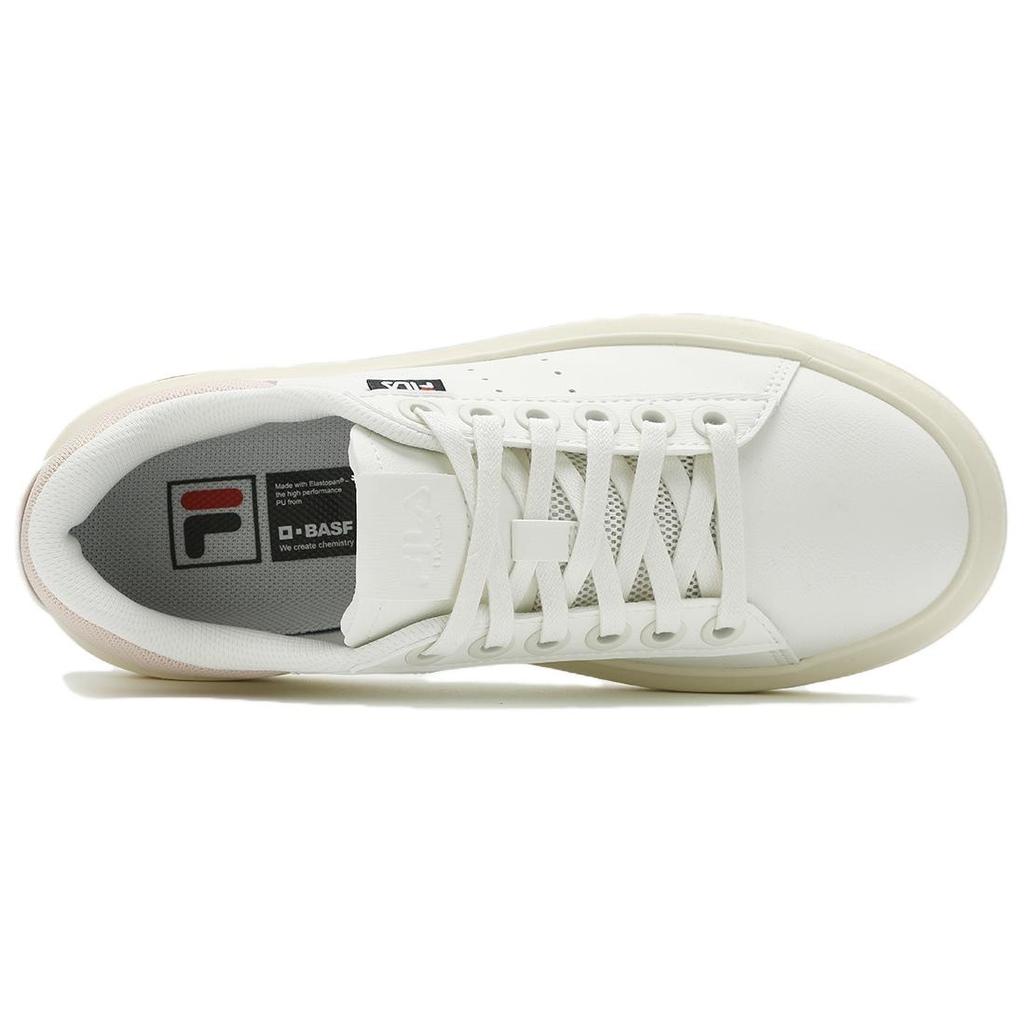 Fila BASELINE Abrasion Resistant Low Top Skateboard Shoes Women's White F12W522222FSC