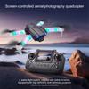 Quadcopter with Dual Camera, 2.4G 4 Channel Foldable Remote Control Aircraft with LED Lights, Altitu