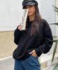 Ppaeppae Big Size Round Neck Loose Fit Sweatshirt