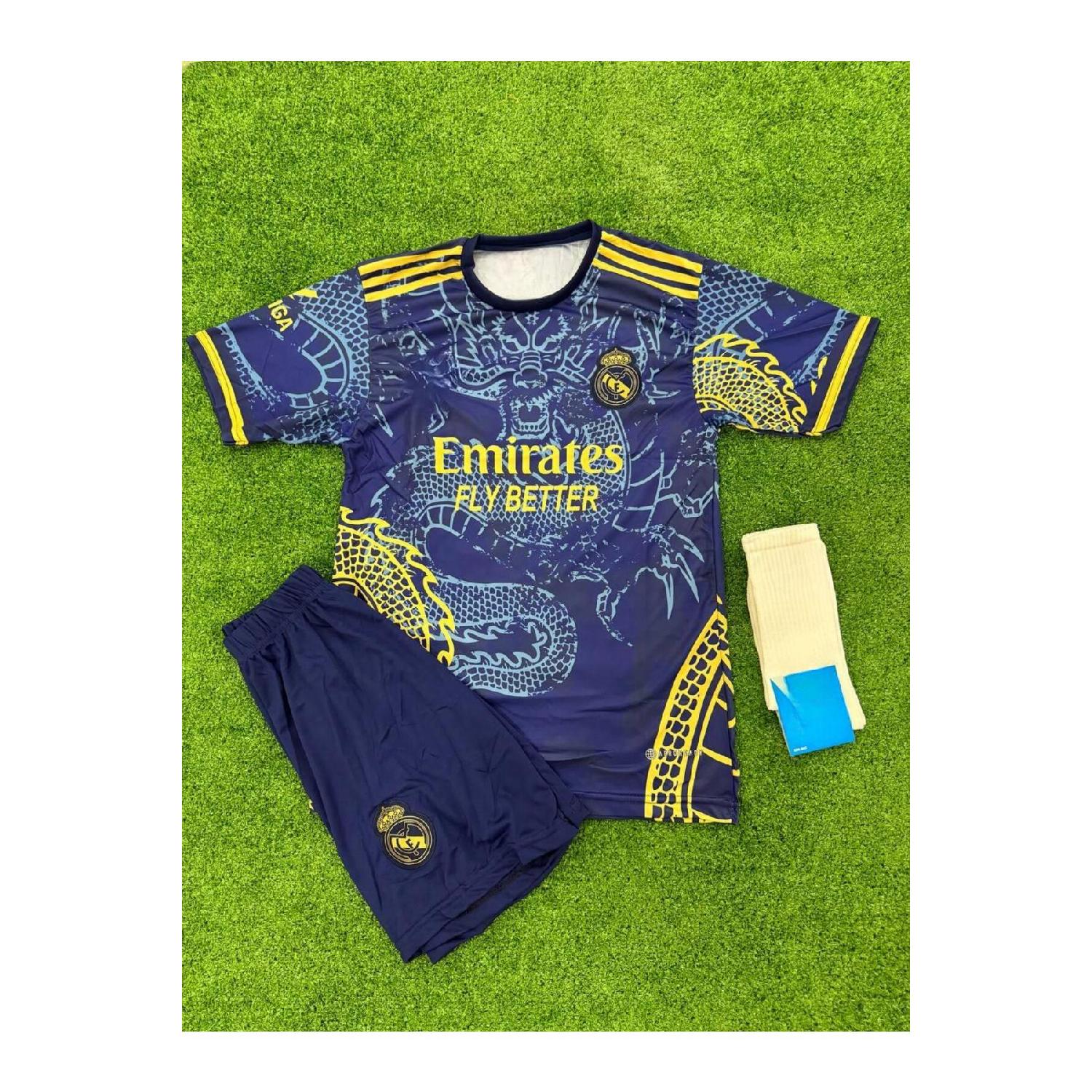 

Vini Jr Realmadrid Dragon New Season Детский комплект из 3 предметов 2023/24 Синий