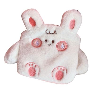 Cartoon Animal Hot Water Bag Leakproof Explosion Proof Portable Hot Water Bottle with Soft Cover for Kids Adults 4#