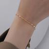 Simplicity Stainless Steel Lip Chain Bracelets for Women Ladies Fashion Gold Color Adjustable Bracelet Party Jewelry Accessories