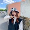 European and American New Horse Pattern Bucket Hat Autumn and Winter Thick Velvet Basin Hat Outdoor Warm Versatile Internet Celebrity Sun Hat