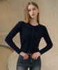 Where Wk-01 Twist Cardigan_Navy