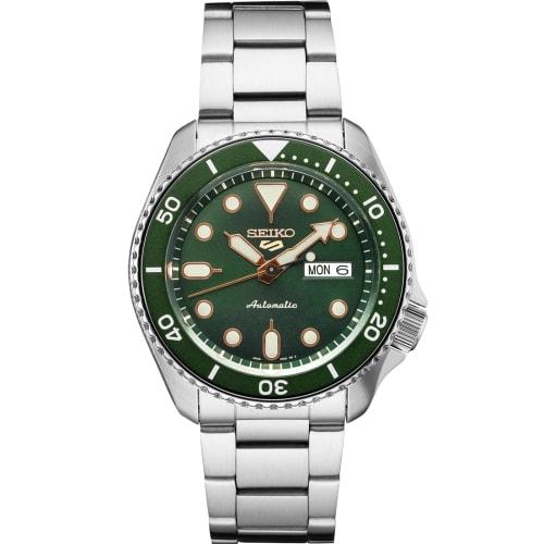 Seiko 5 Sports Automatic Mechanical Watch, Limited Edition SRPD63 Men's (Green)