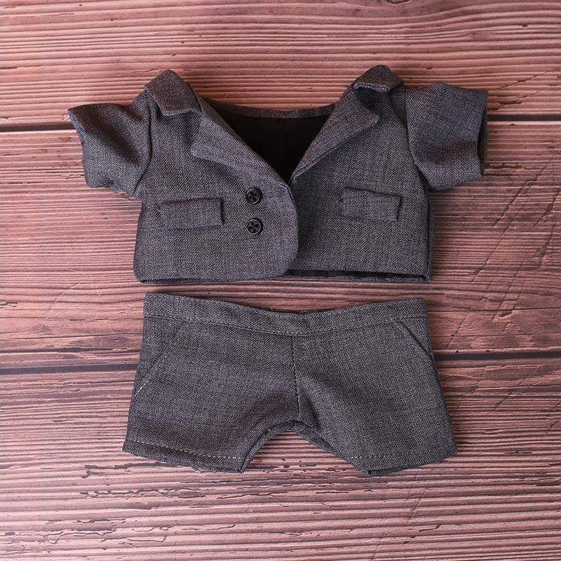 For 15cm 20cm Plush Cotton Doll Clothes Formal Suit Pants Set Plush Stuffed Doll Outfit Accessories Changjing Dress Game Toys