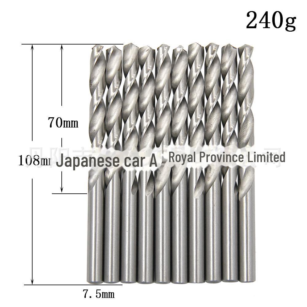 10-Piece High-Speed Steel Twist Drill & 5-Piece Hand Drill Bit Set