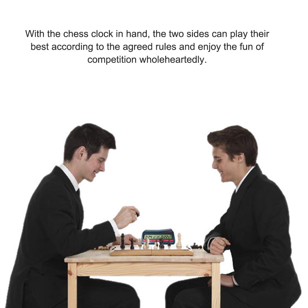 Count Up Down Timer Professional Digital Chess Clock Plastic Battery Powered Multifunctional Lightweight for Family Personal Use