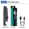 TOKQI L13d Selfie Stick Tripod with Fill Light Wireless Bluetooth 45.66in Bracket Portable Tripod for iPhone 17/16 Smartphones 7