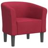 VidaXL Fauteuil Cabriolet, Chaise avec Accoudoirs, Canapé avec Dossier, Siège Rembourré, Meuble de Salon Chambre Bureau, 356427