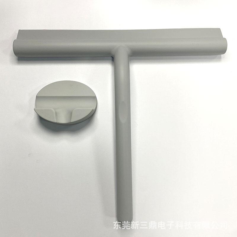 Shower Squeegee Glass Clean Scraper Washing Wiper Hanger Floor Window Cleaning Household Water Wall Hanging Mirror with Handle