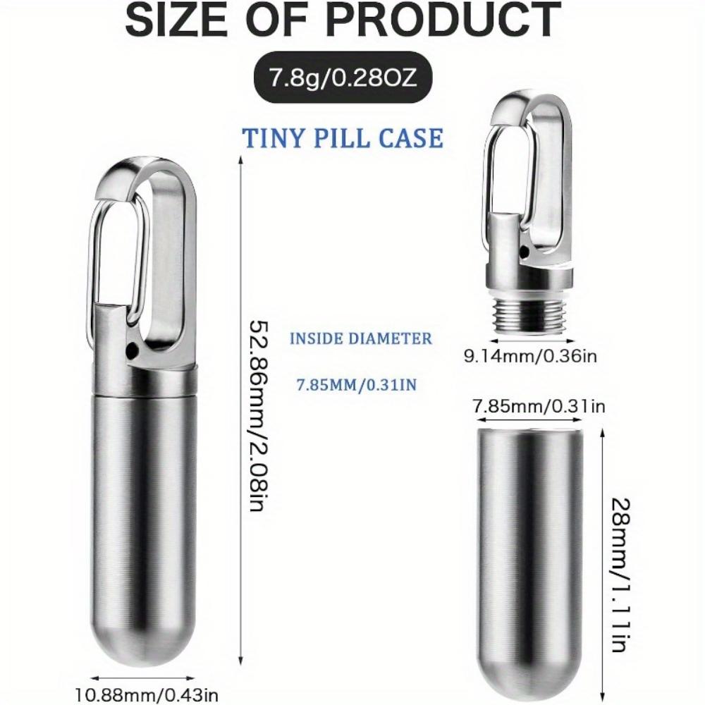 Pillendose Schlüsselanhänger, Tragbare Wasserdichte Pillendose, Reise-Pillendose, Niedliche Schlüsselanhänger-Pillendose zum Mitnehmen auf Outdoor-Ausflügen und beim Camping.