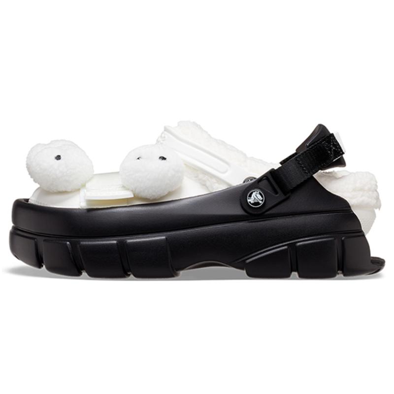 

SANKUANZ x Crocs Classic Clog Beach Sandals Unisex Black White 42-43