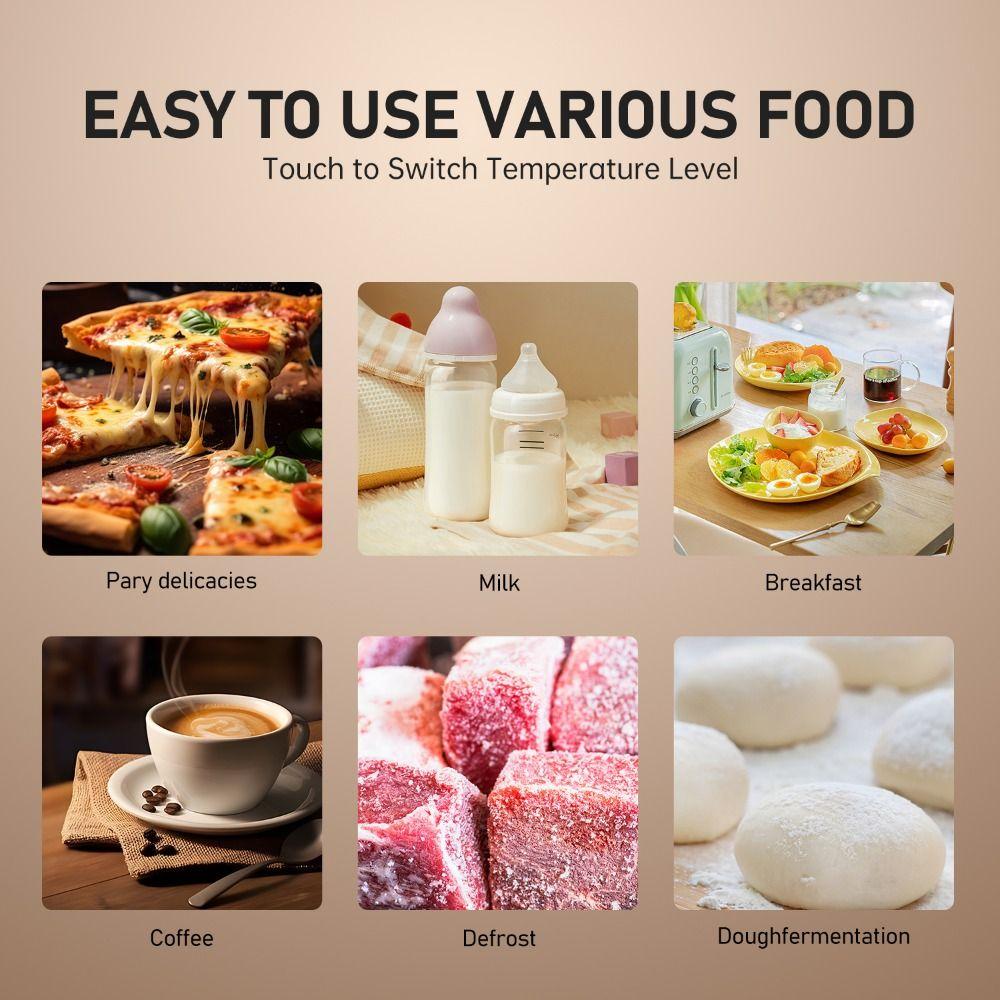 Plug in Electric Insulation Board Foldable Hot Dish Heating Pad Food Warm Tray  Family