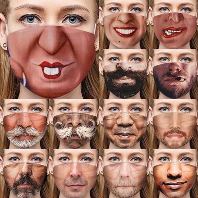 Ramidos Dospelý Anti-Dust Sand Exhaust Opaľovací krém Funny Face Scarf Priedušná cyklistická maska