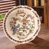 Floral Pattern Fruit Bowl Storage Trays Dessert Plate High Footed Fruits Plate Living Room Coffee Table Household Fruit Tray
