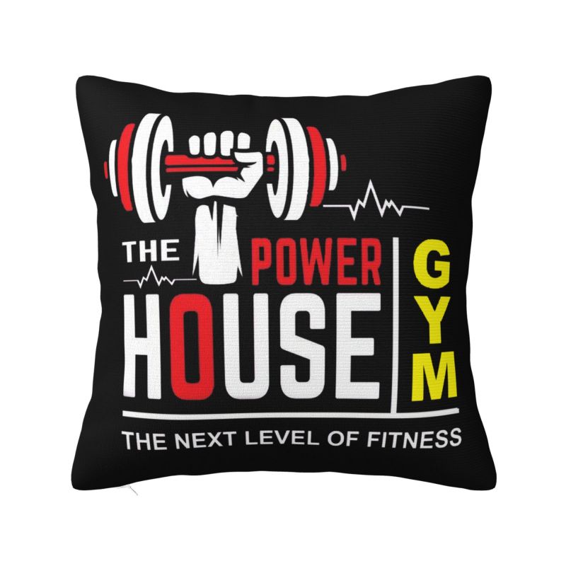 Bodybuilding Gym Throw Pillow Case cm Sofa Fitness Muscle Cushion Cover Soft Polyester Pillowcase Doublesided Printing