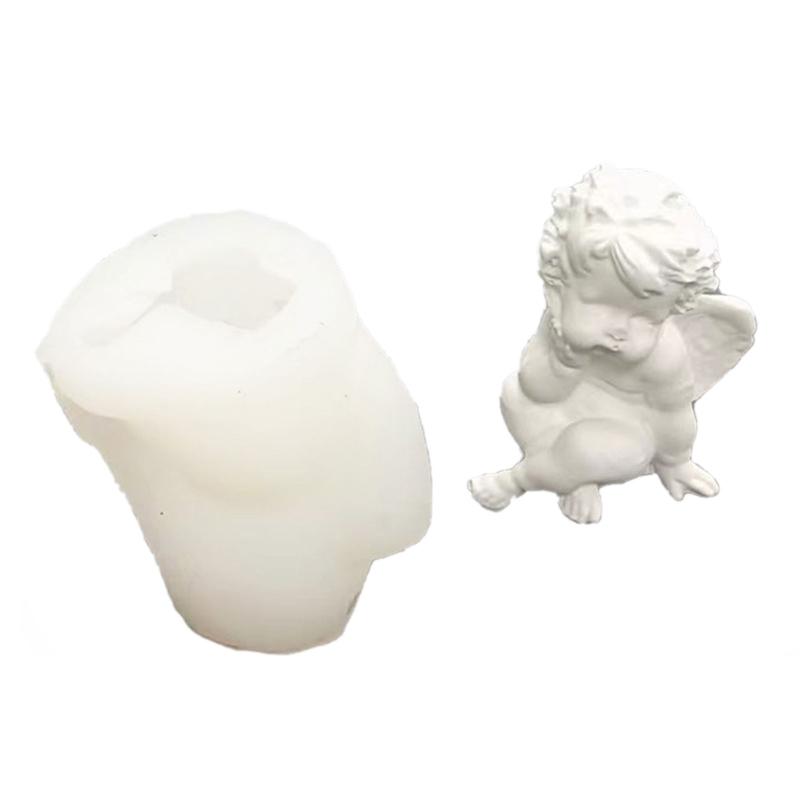 Statue Silicone Mold Candle Mold Non-stick Easy to De-mold for Making Candle Plaster Home Decorations
