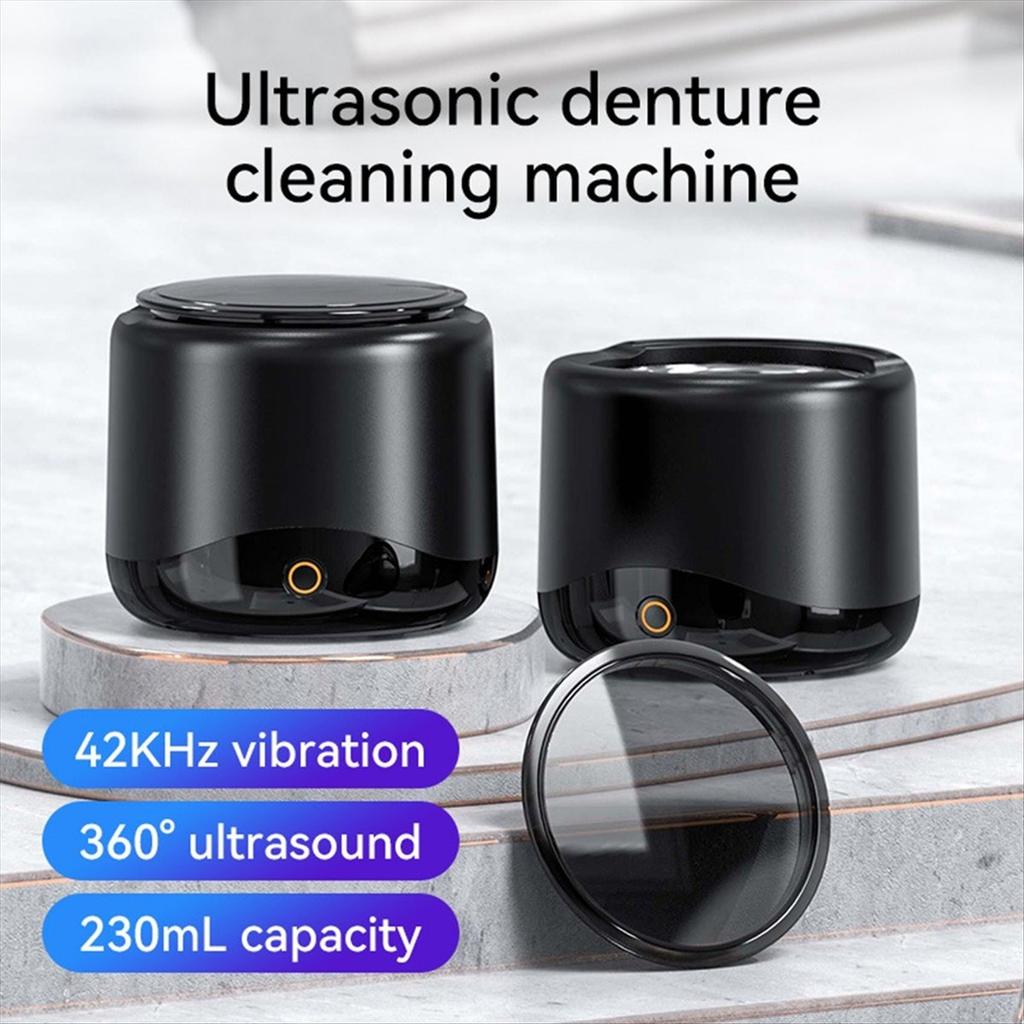 EU Plug Ultrasonic Cleaner 230ml Professional for Cleaning Dentures Dental Jewelry Watches and Tools