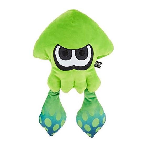 Used Splatoon 2 ALL STAR COLLECTION Large Squid Plush Neon Green 43cm