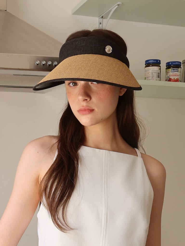 Sioleu Colette Sun Visor Hat_Black Wood