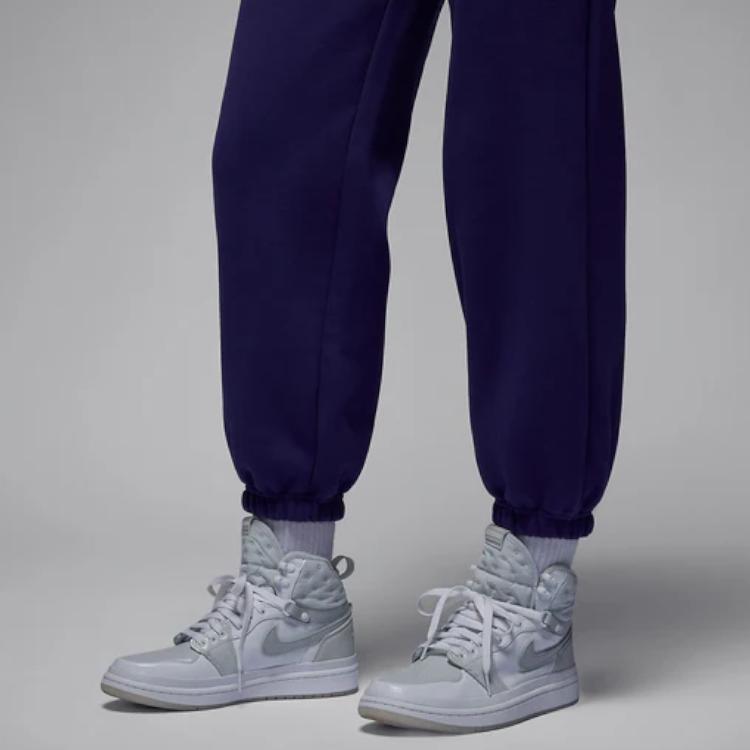 Jordan Flight Solid Color Casual Plus Velvet Knit Joggers Women Bottoms Purple FB5114-502