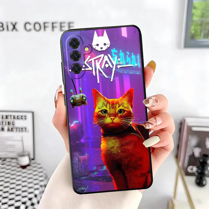 Stray Cat Game B-12 Soft Phone Case for Samsung A17 A37 A57 A16 A26 A36 A56 A15 A25 A35 A55 A14 A24 A34 A54 A13 A23 A33 A53 A52