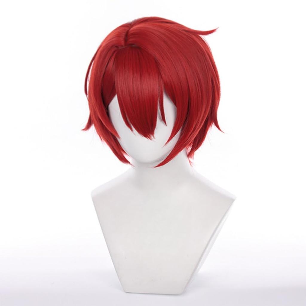 Sizuuenn Ensemble Stars Tsukasa Suou Wig, Heat Resistant, Cosplay Wig, with Dedicated Net, for Events, School Festivals, Cultural Festivals,