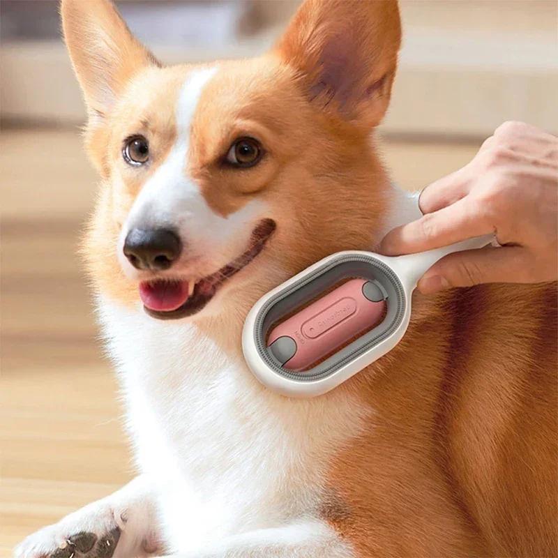 Produse pentru animale de companie Pieptene pentru pisici pentru pisici Perie pentru îndepărtat părul animalelor de companie Accesorii perie pentru câini și pisici câini Animal Pisică Masaj Toaletare Perie de lână