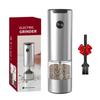 Stainless Steel Electric Pepper Grinder Adjustable Coarseness Mill Pepper And Salt Grinder Battery Powered With LED Light