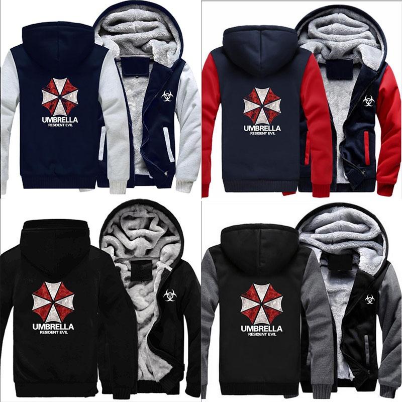 Evil Hot Resident Biohazard Umbrella Thicken Jacket Sweater Winter Coat Hoodies