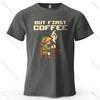BUT FIRST COFFEE Cozy Printed Men's T-Shirt Oversized Playful Graphic Tees for Women Tops Tees Casual Streetwear