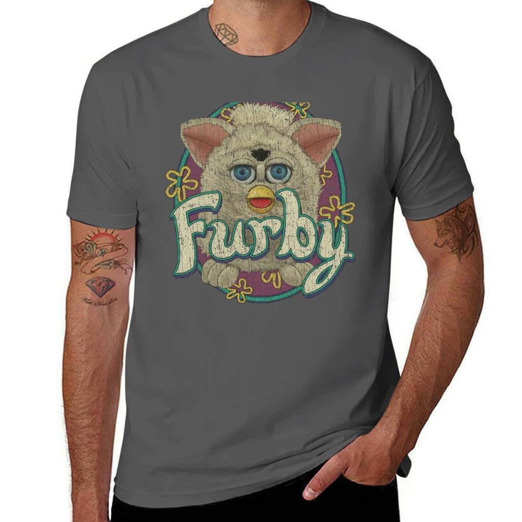 Snowball Furby 1998 TShirt All Match Print Short Sleeve Top