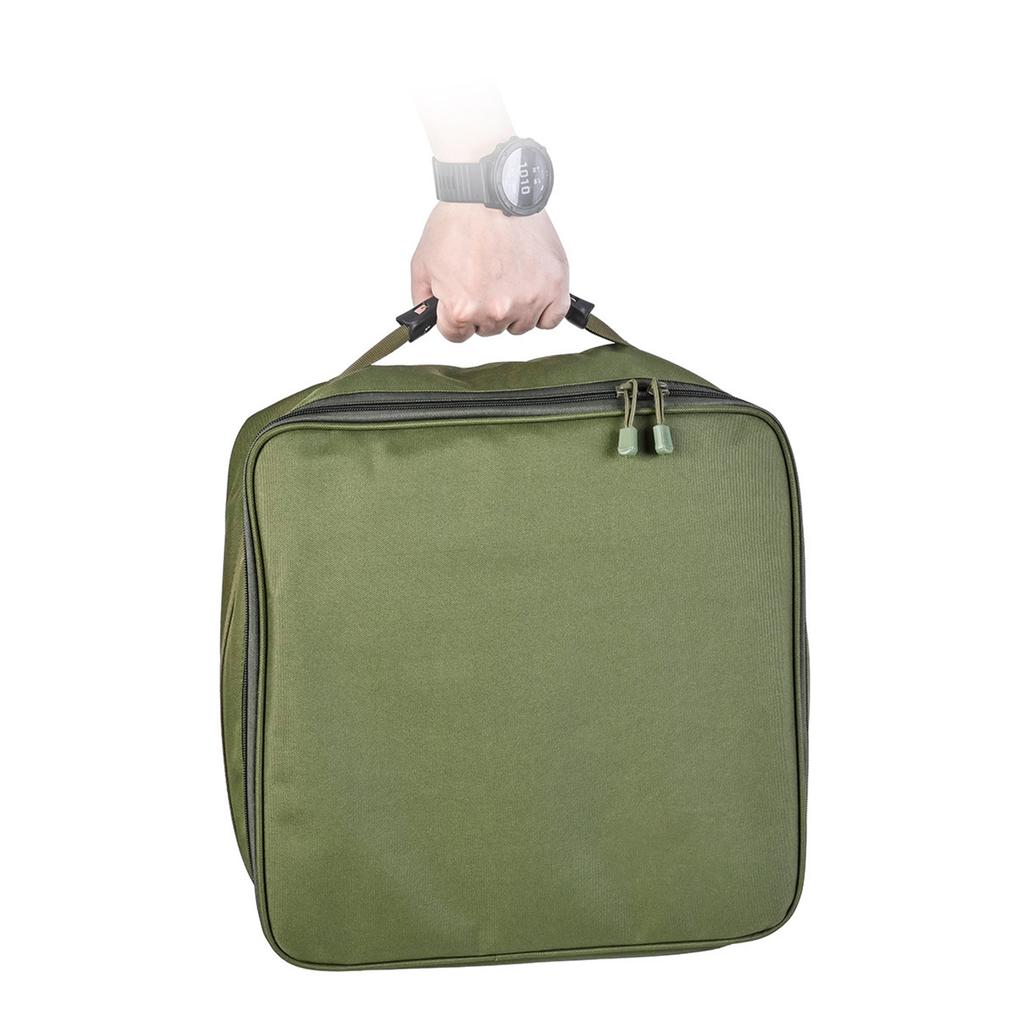 Portable Fishing Tackle Bag Waterproof Fishing Bag with 3 Adjustable Dividers for Spinning Baitcasting Fly Reels