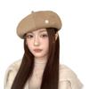 Korean Retro Beret Women's Autumn and Winter Warm and Fashionable Versatile Pumpkin Hat British Face Showing Little Painter Hat