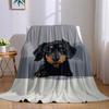 Cute Dachshund Flannel Blanket Warm Soft Halloween Christmas Couch Warm Cozy Decorative Decor Gift for All Season