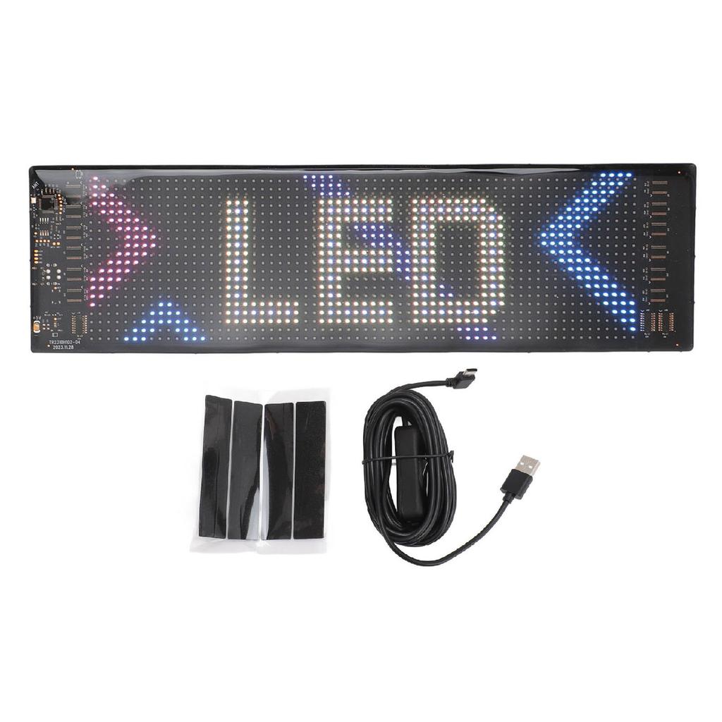 LED Car Sign Professional 13.7x4.0inch Thin Waterproof Scrolling Programmable Flexible LED Matrix