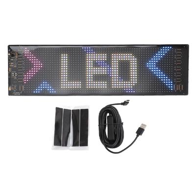 Semn LED Auto Profesional 13.7x4.0inch Subțire Impermeabil Derulant Programabil Flexibil Matrice LED